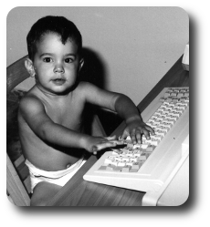 This is me with 18 months of life me as a baby